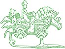 Grafik Reiter Pferd
